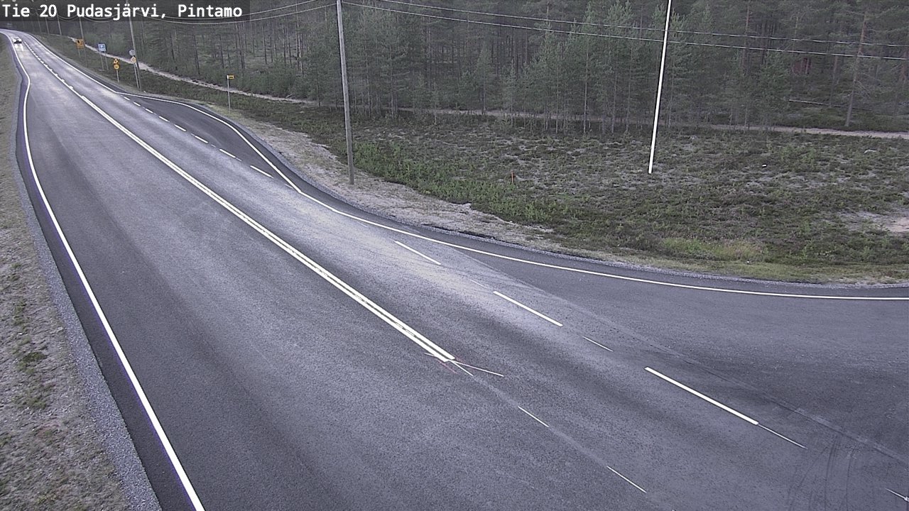 Kelikamerat Kuva Tie 20 Pudasjärvi, Pintamo, Pudasjärvi, Pohjois-Pohjanmaa
