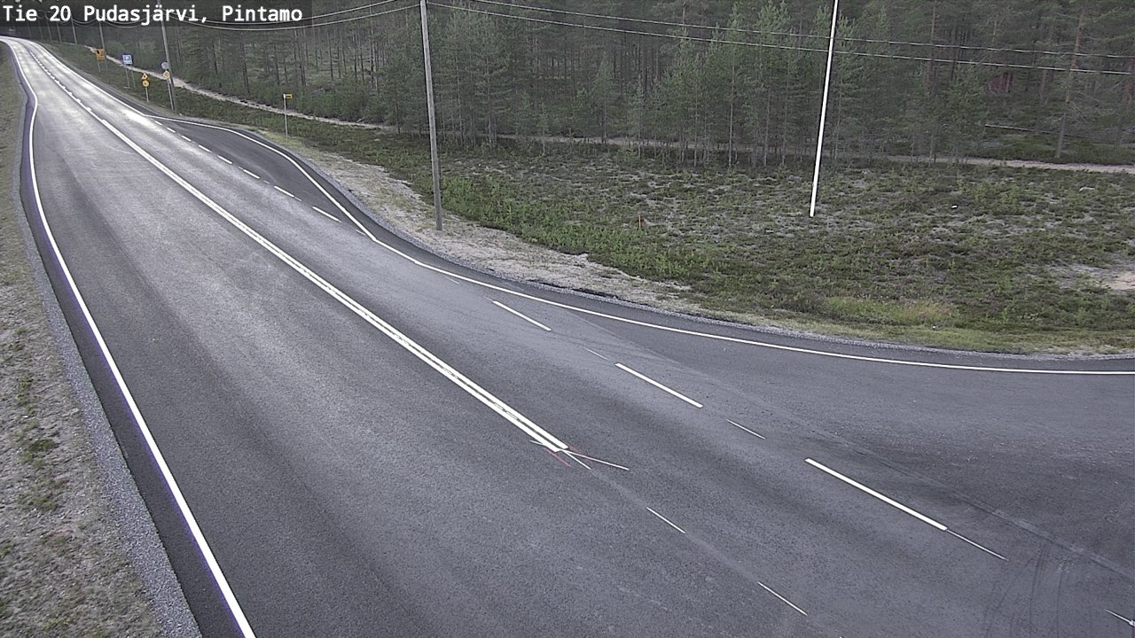 Kelikamerat Kuva Tie 20 Pudasjärvi, Pintamo, Pudasjärvi, Pohjois-Pohjanmaa