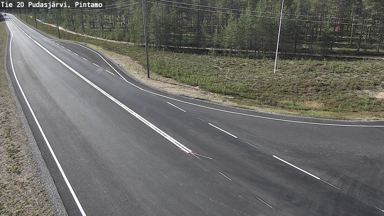 Kelikamerat Kuva Tie 20 Pudasjärvi, Pintamo, Pudasjärvi, Pohjois-Pohjanmaa
