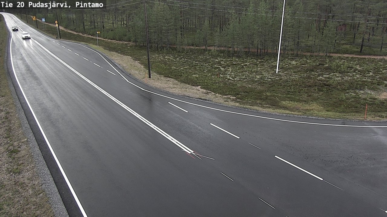 Kelikamerat Kuva Tie 20 Pudasjärvi, Pintamo, Pudasjärvi, Pohjois-Pohjanmaa