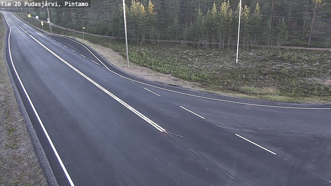 Kelikamerat Kuva Tie 20 Pudasjärvi, Pintamo, Pudasjärvi, Pohjois-Pohjanmaa