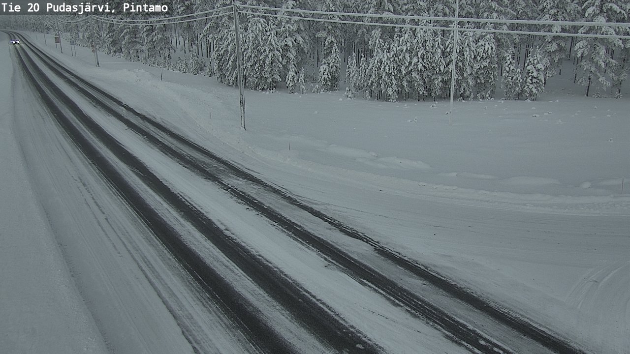 Kelikamerat Kuva Tie 20 Pudasjärvi, Pintamo, Pudasjärvi, Pohjois-Pohjanmaa