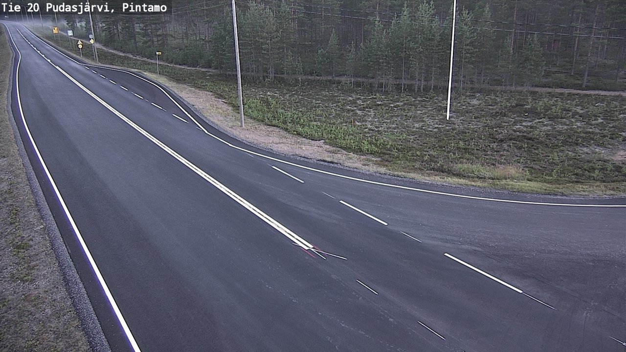 Kelikamerat Kuva Tie 20 Pudasjärvi, Pintamo, Pudasjärvi, Pohjois-Pohjanmaa