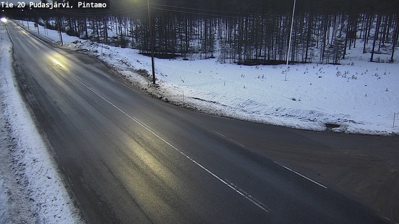 Kelikamerat Kuva Tie 20 Pudasjärvi, Pintamo, Pudasjärvi, Pohjois-Pohjanmaa