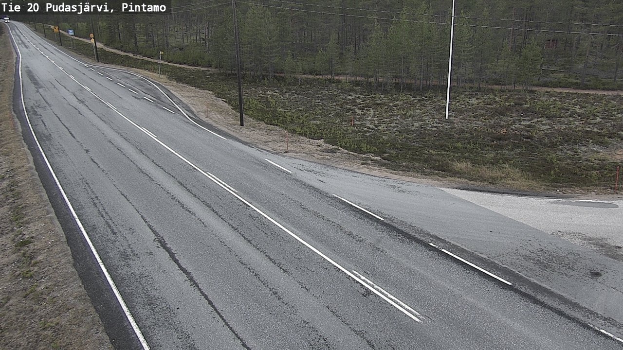 Kelikamerat Kuva Tie 20 Pudasjärvi, Pintamo, Pudasjärvi, Pohjois-Pohjanmaa