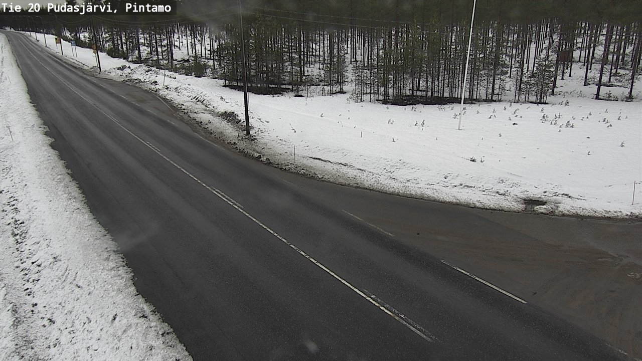 Kelikamerat Kuva Tie 20 Pudasjärvi, Pintamo, Pudasjärvi, Pohjois-Pohjanmaa