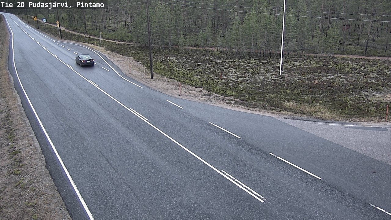 Kelikamerat Kuva Tie 20 Pudasjärvi, Pintamo, Pudasjärvi, Pohjois-Pohjanmaa
