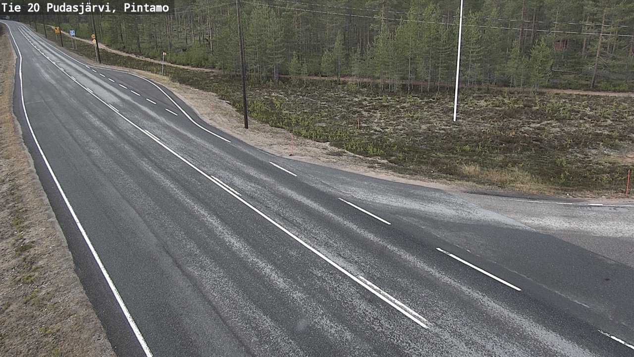 Kelikamerat Kuva Tie 20 Pudasjärvi, Pintamo, Pudasjärvi, Pohjois-Pohjanmaa