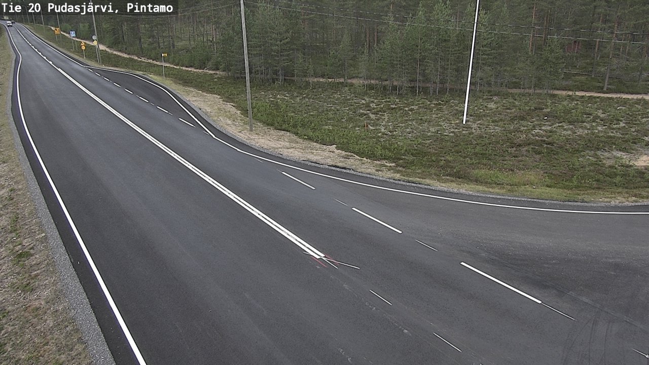 Kelikamerat Kuva Tie 20 Pudasjärvi, Pintamo, Pudasjärvi, Pohjois-Pohjanmaa