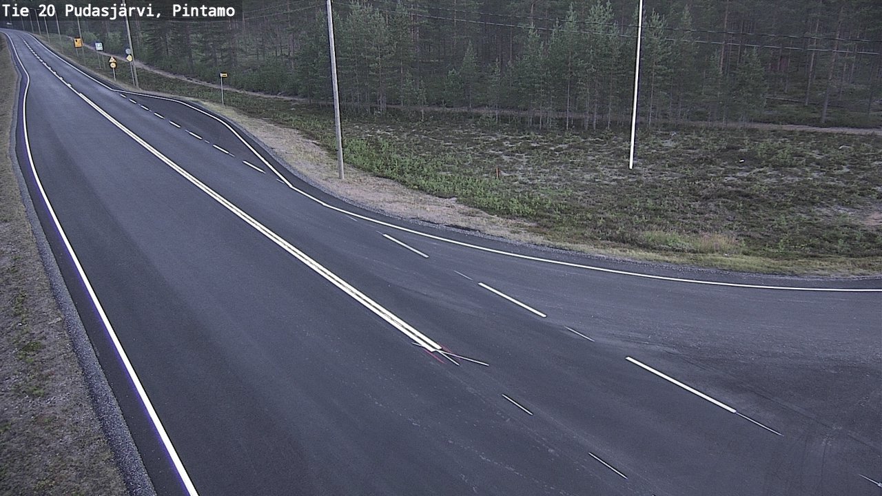 Kelikamerat Kuva Tie 20 Pudasjärvi, Pintamo, Pudasjärvi, Pohjois-Pohjanmaa