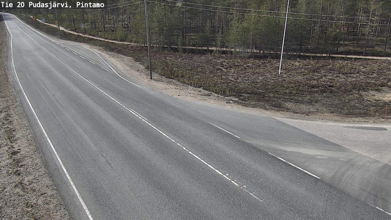 Kelikamerat Kuva Tie 20 Pudasjärvi, Pintamo, Pudasjärvi, Pohjois-Pohjanmaa