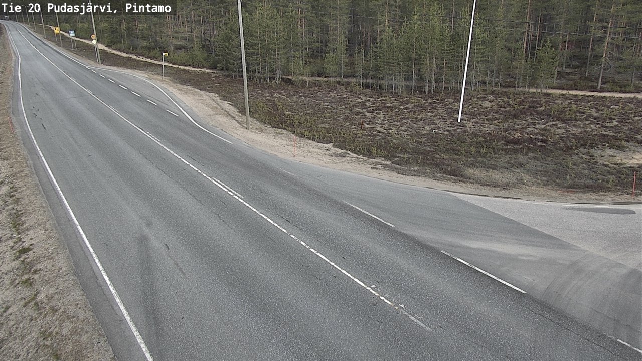 Kelikamerat Kuva Tie 20 Pudasjärvi, Pintamo, Pudasjärvi, Pohjois-Pohjanmaa