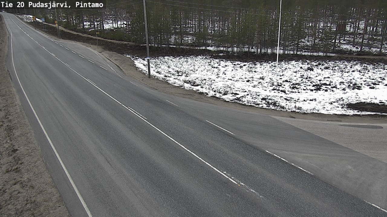 Kelikamerat Kuva Tie 20 Pudasjärvi, Pintamo, Pudasjärvi, Pohjois-Pohjanmaa