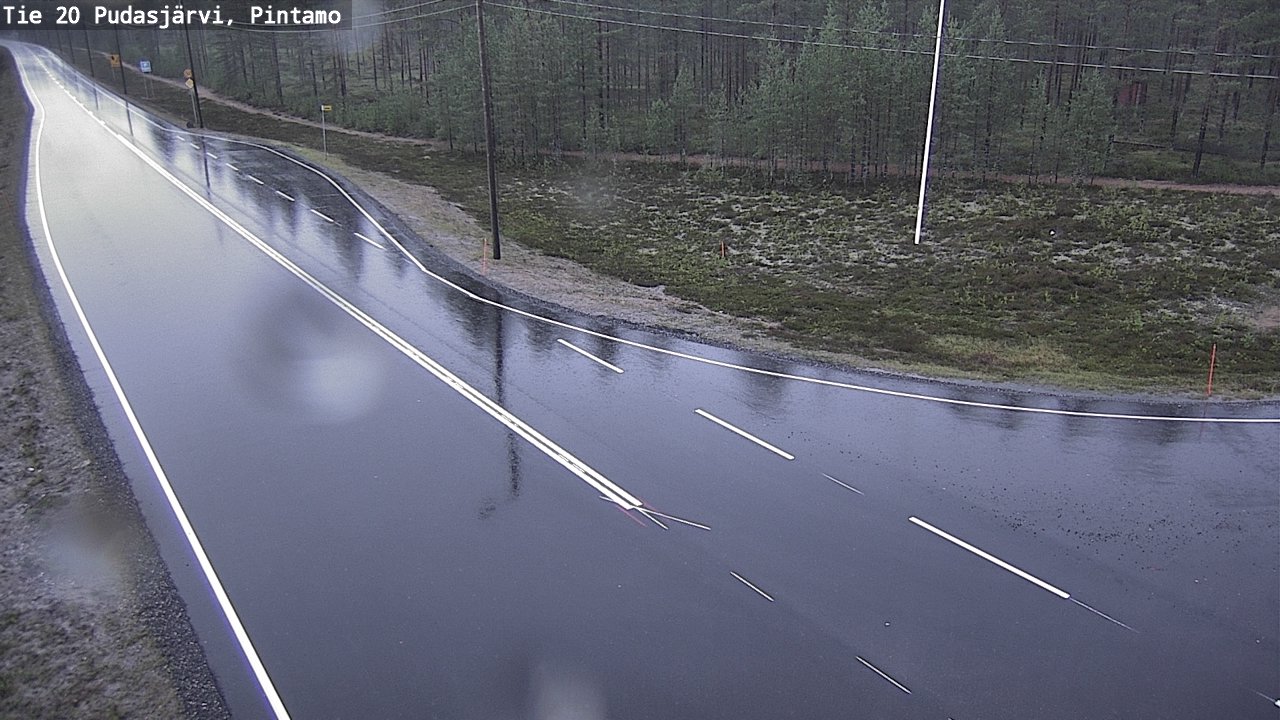 Kelikamerat Kuva Tie 20 Pudasjärvi, Pintamo, Pudasjärvi, Pohjois-Pohjanmaa