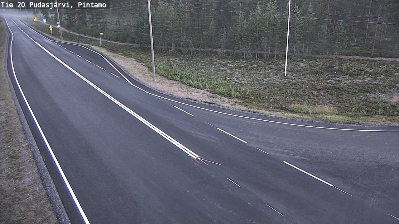 Kelikamerat Kuva Tie 20 Pudasjärvi, Pintamo, Pudasjärvi, Pohjois-Pohjanmaa