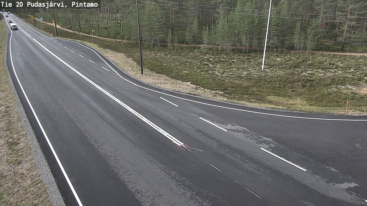 Kelikamerat Kuva Tie 20 Pudasjärvi, Pintamo, Pudasjärvi, Pohjois-Pohjanmaa