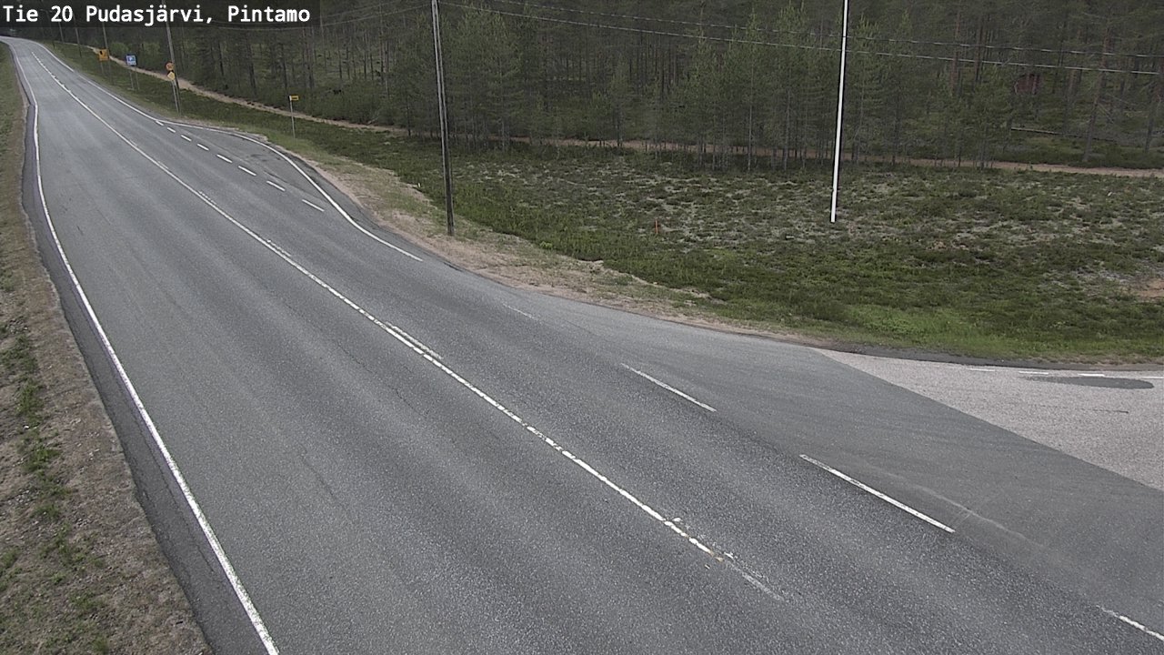 Kelikamerat Kuva Tie 20 Pudasjärvi, Pintamo, Pudasjärvi, Pohjois-Pohjanmaa