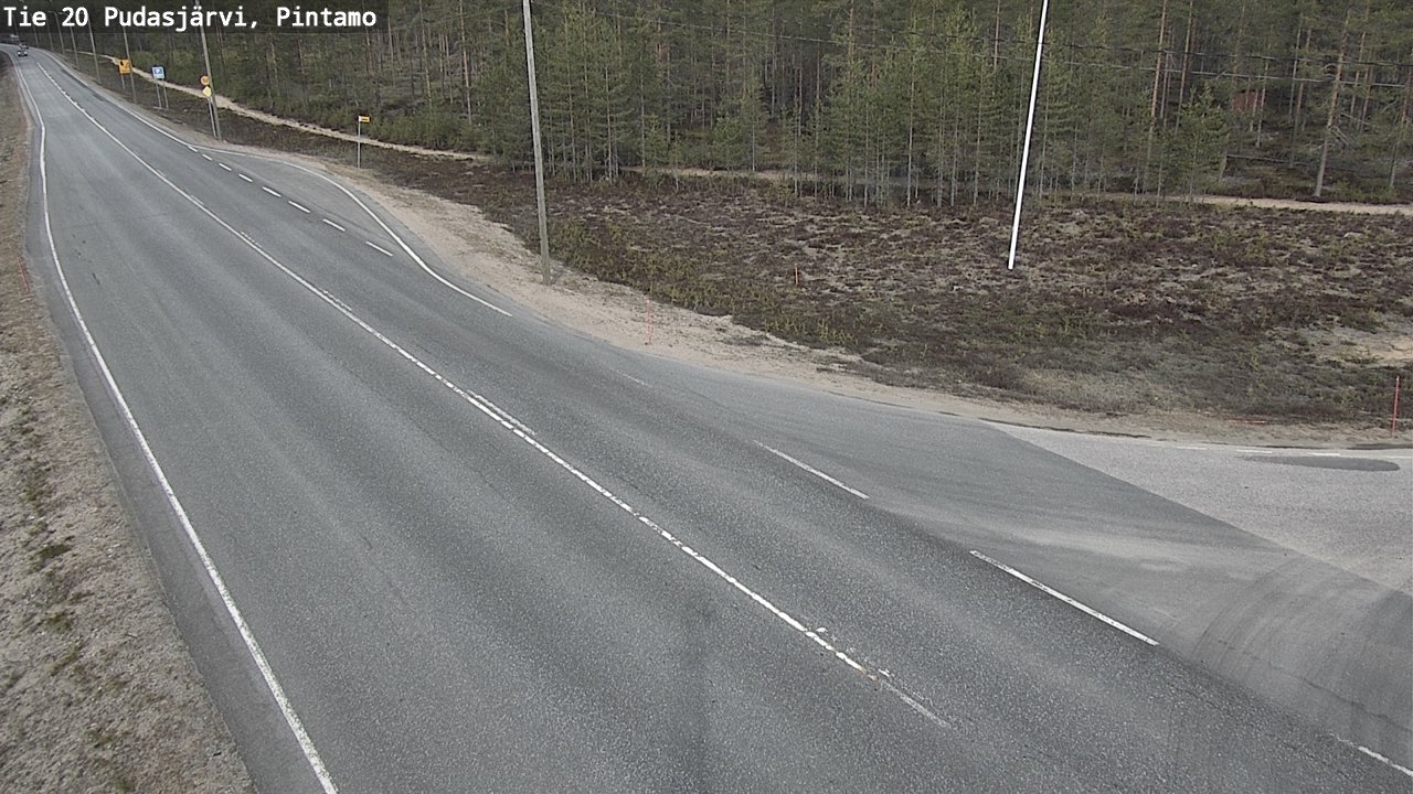 Kelikamerat Kuva Tie 20 Pudasjärvi, Pintamo, Pudasjärvi, Pohjois-Pohjanmaa