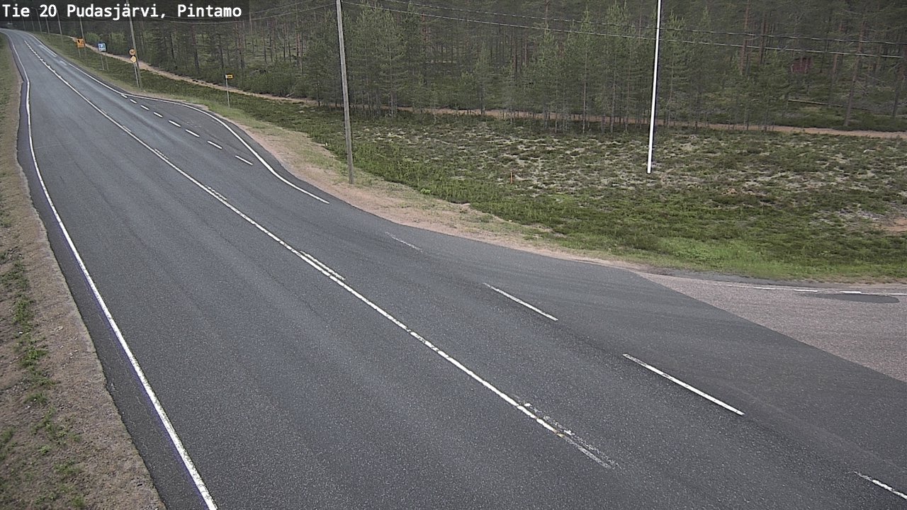 Kelikamerat Kuva Tie 20 Pudasjärvi, Pintamo, Pudasjärvi, Pohjois-Pohjanmaa
