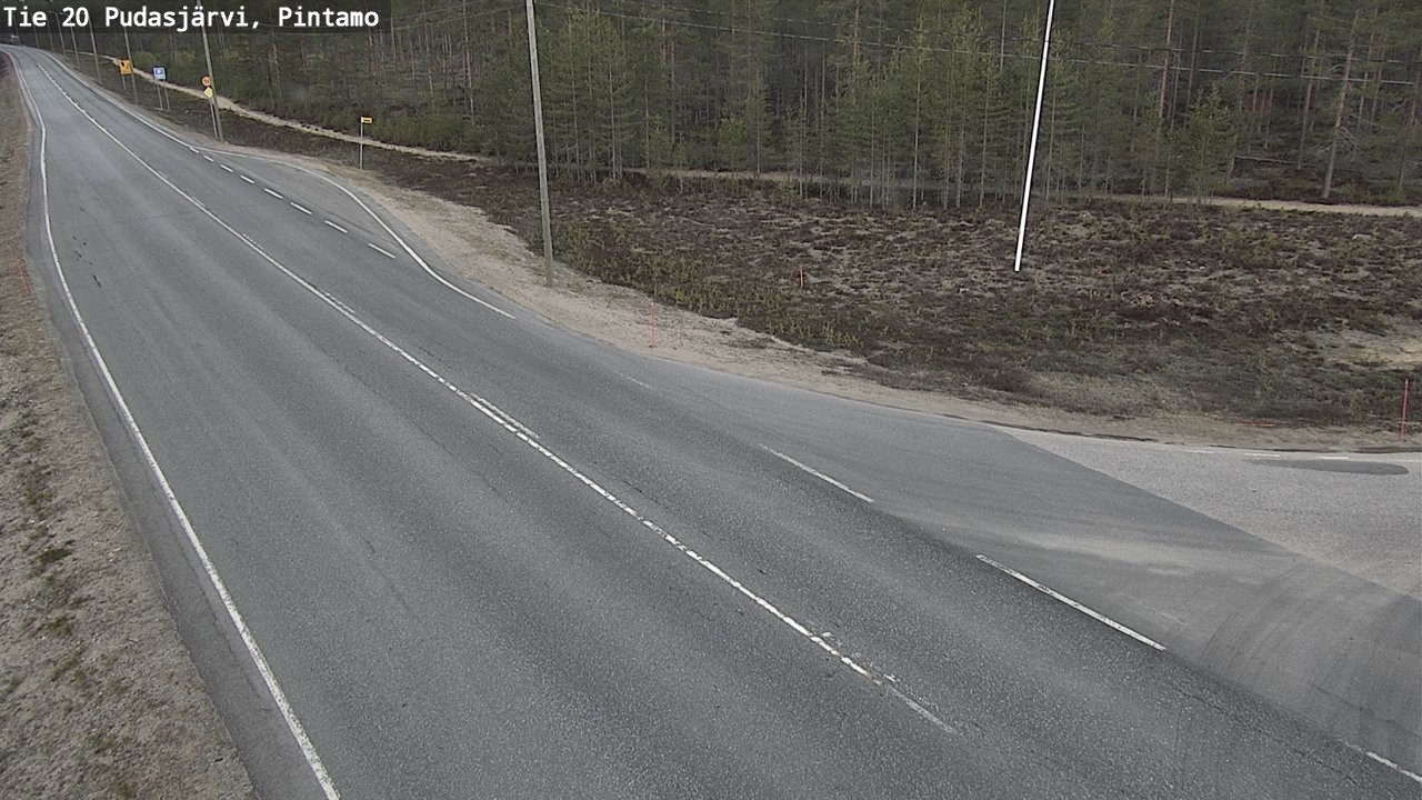 Kelikamerat Kuva Tie 20 Pudasjärvi, Pintamo, Pudasjärvi, Pohjois-Pohjanmaa