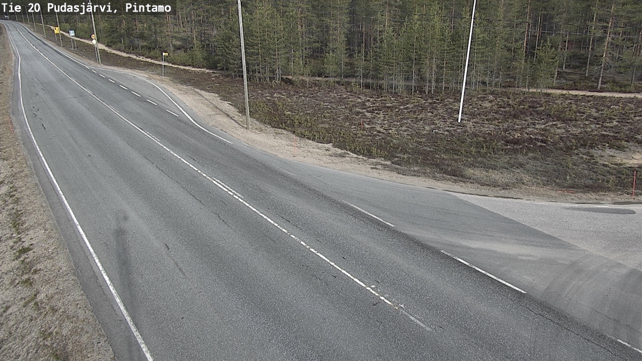 Kelikamerat Kuva Tie 20 Pudasjärvi, Pintamo, Pudasjärvi, Pohjois-Pohjanmaa