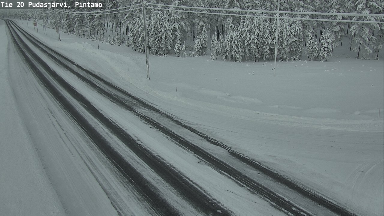 Kelikamerat Kuva Tie 20 Pudasjärvi, Pintamo, Pudasjärvi, Pohjois-Pohjanmaa