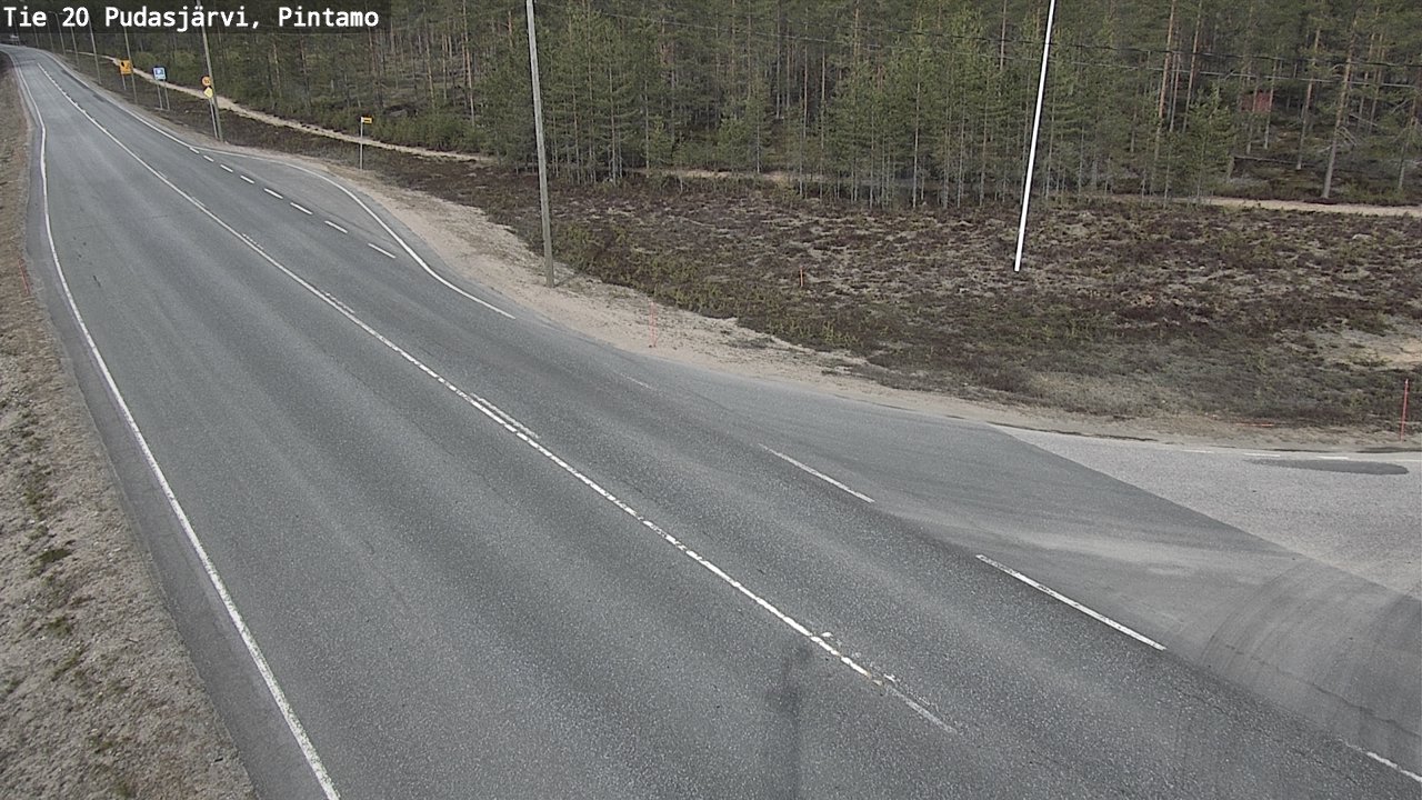 Kelikamerat Kuva Tie 20 Pudasjärvi, Pintamo, Pudasjärvi, Pohjois-Pohjanmaa