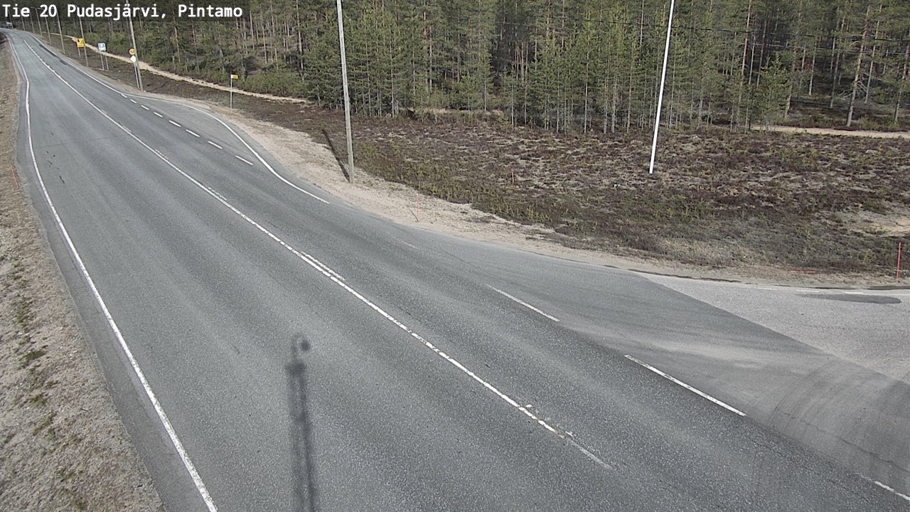 Kelikamerat Kuva Tie 20 Pudasjärvi, Pintamo, Pudasjärvi, Pohjois-Pohjanmaa