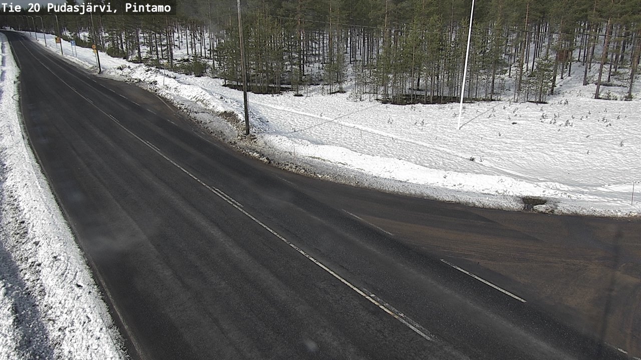 Kelikamerat Kuva Tie 20 Pudasjärvi, Pintamo, Pudasjärvi, Pohjois-Pohjanmaa