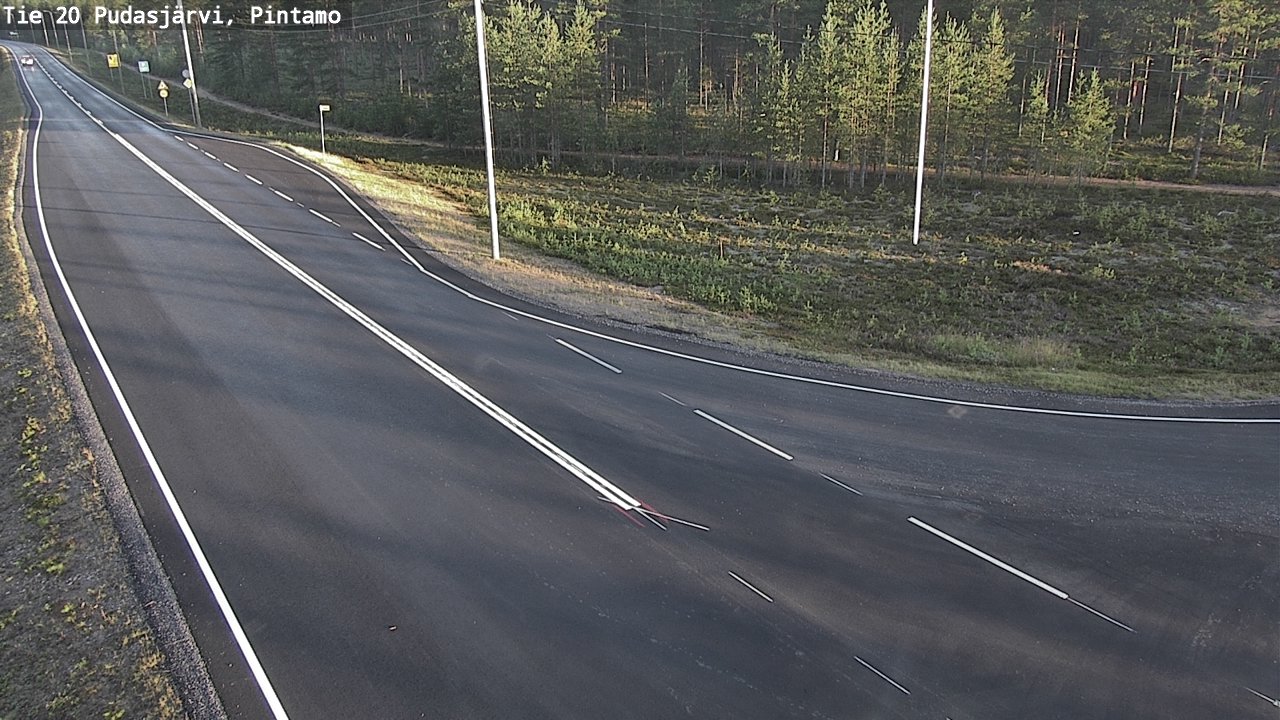 Kelikamerat Kuva Tie 20 Pudasjärvi, Pintamo, Pudasjärvi, Pohjois-Pohjanmaa