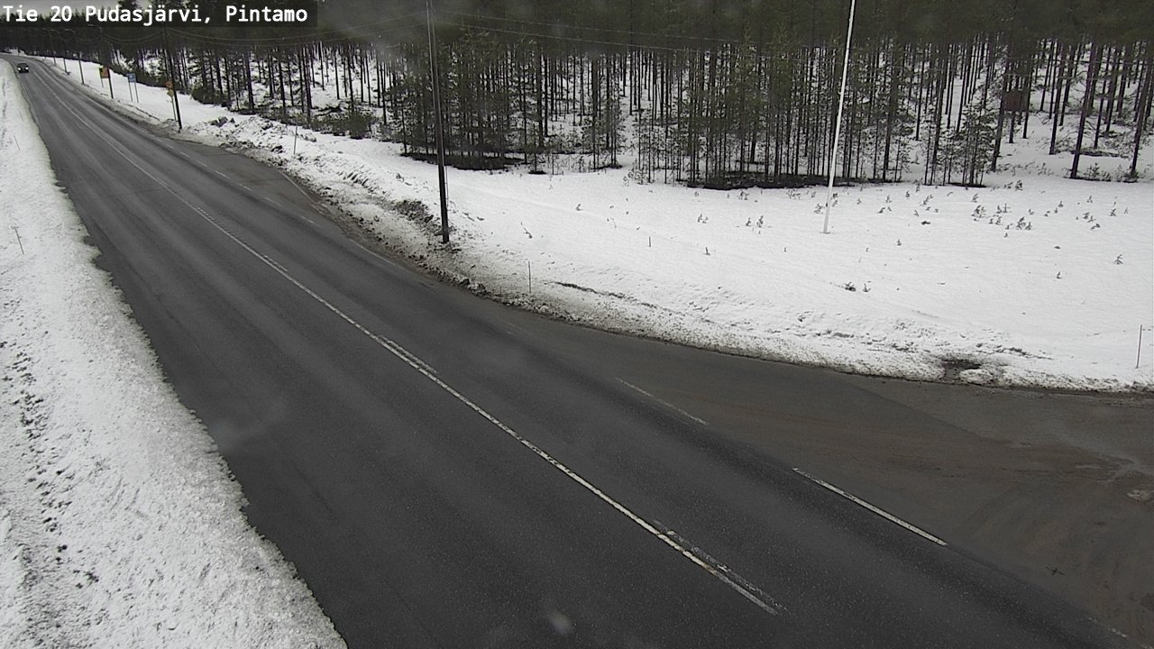 Kelikamerat Kuva Tie 20 Pudasjärvi, Pintamo, Pudasjärvi, Pohjois-Pohjanmaa