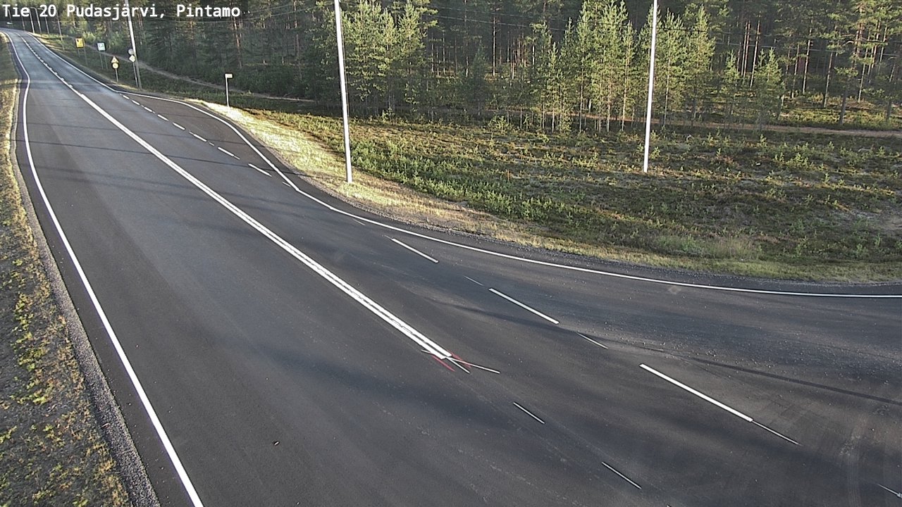 Kelikamerat Kuva Tie 20 Pudasjärvi, Pintamo, Pudasjärvi, Pohjois-Pohjanmaa