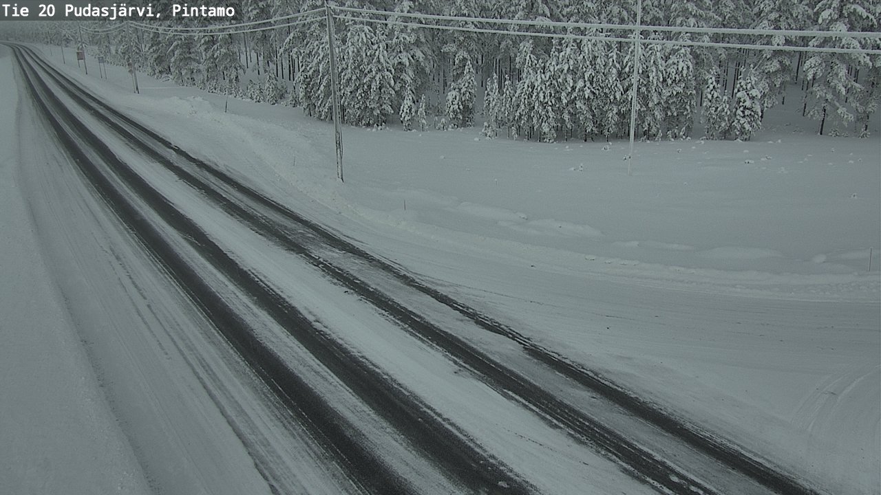 Kelikamerat Kuva Tie 20 Pudasjärvi, Pintamo, Pudasjärvi, Pohjois-Pohjanmaa