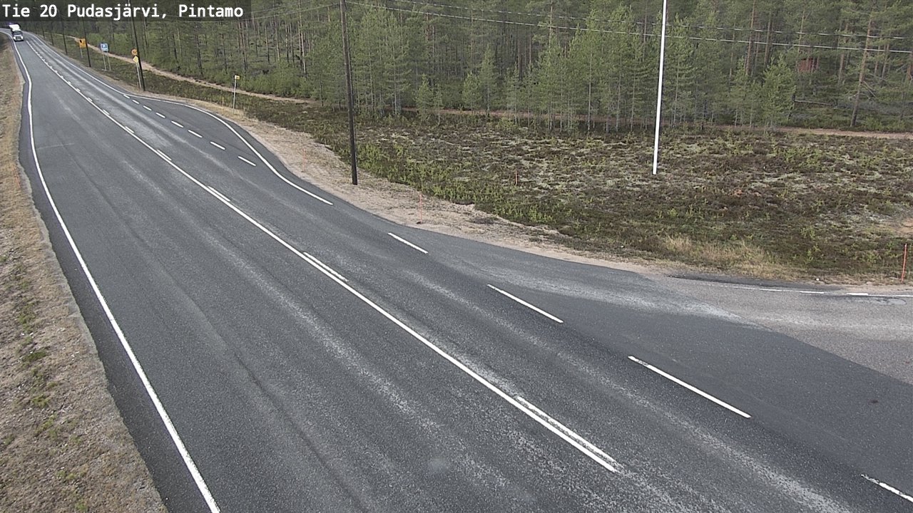 Kelikamerat Kuva Tie 20 Pudasjärvi, Pintamo, Pudasjärvi, Pohjois-Pohjanmaa