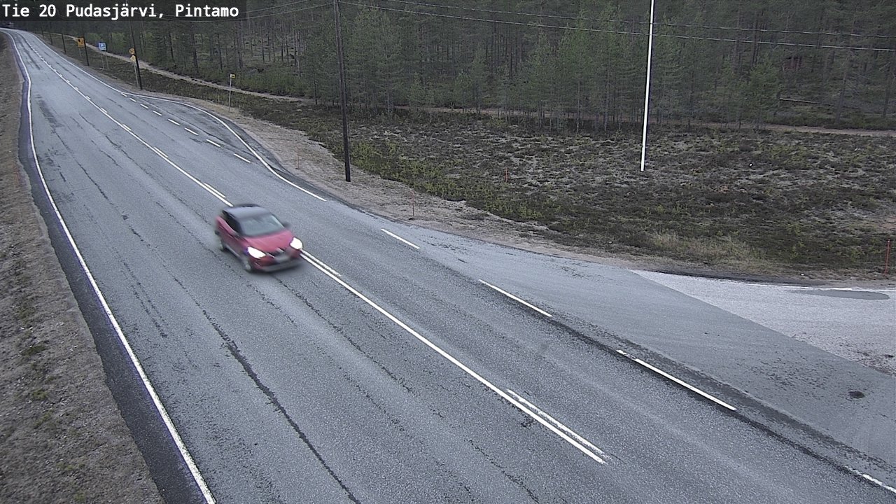 Kelikamerat Kuva Tie 20 Pudasjärvi, Pintamo, Pudasjärvi, Pohjois-Pohjanmaa