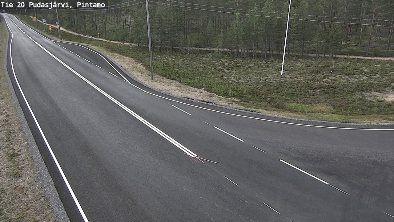 Kelikamerat Kuva Tie 20 Pudasjärvi, Pintamo, Pudasjärvi, Pohjois-Pohjanmaa