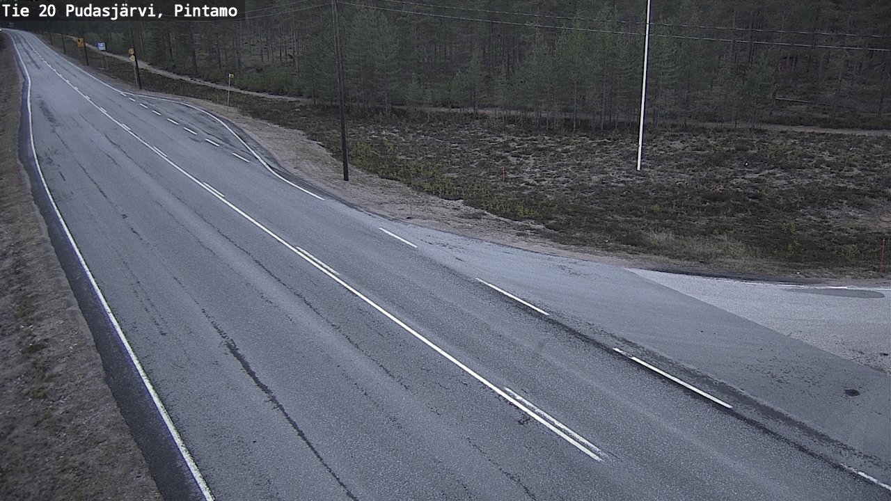 Kelikamerat Kuva Tie 20 Pudasjärvi, Pintamo, Pudasjärvi, Pohjois-Pohjanmaa