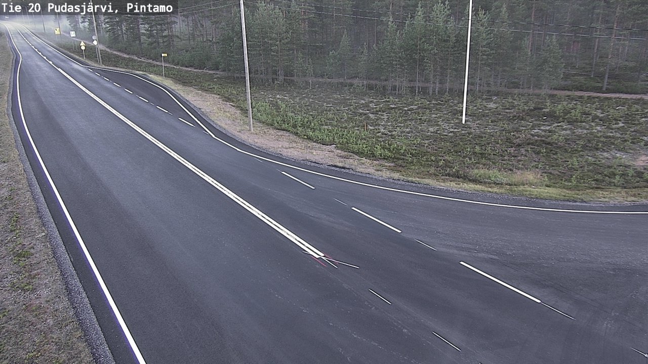 Kelikamerat Kuva Tie 20 Pudasjärvi, Pintamo, Pudasjärvi, Pohjois-Pohjanmaa