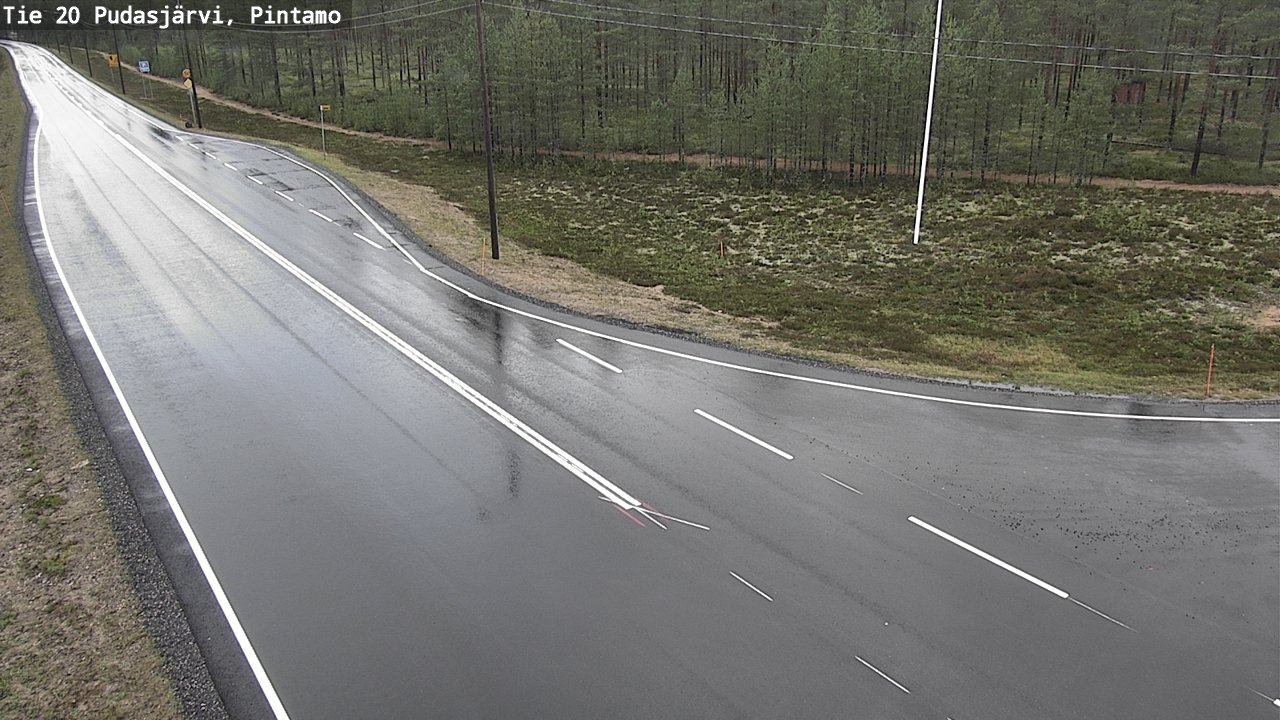 Kelikamerat Kuva Tie 20 Pudasjärvi, Pintamo, Pudasjärvi, Pohjois-Pohjanmaa