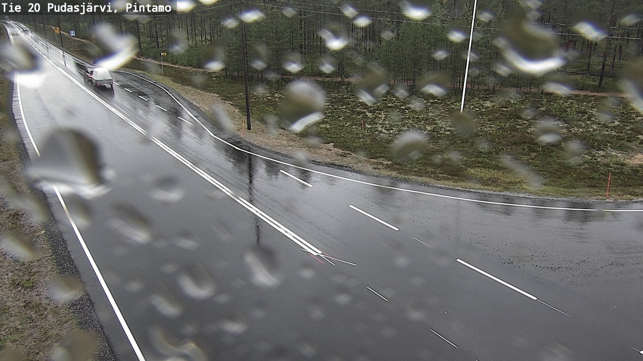 Weather Camera Image Väg 20 Pudasjärvi, Pintamo, Pudasjärvi, Pohjois-Pohjanmaa