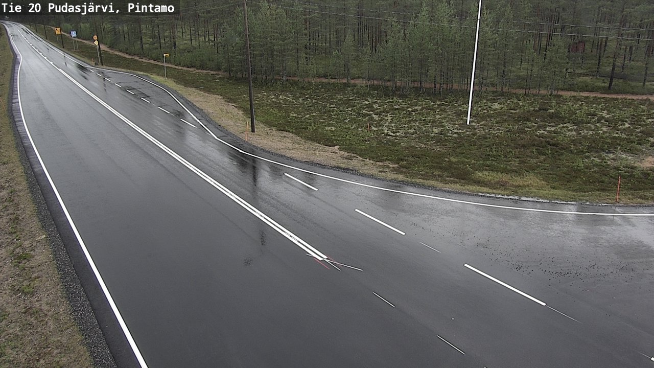 Kelikamerat Kuva Tie 20 Pudasjärvi, Pintamo, Pudasjärvi, Pohjois-Pohjanmaa