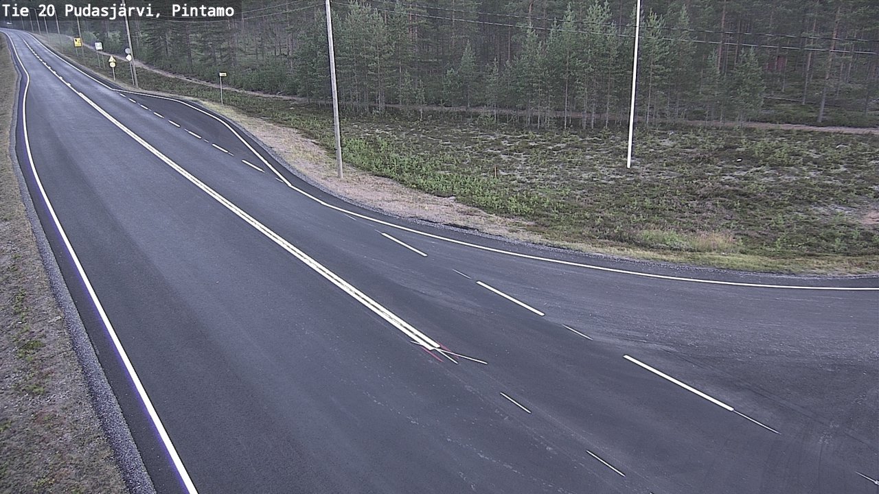 Kelikamerat Kuva Tie 20 Pudasjärvi, Pintamo, Pudasjärvi, Pohjois-Pohjanmaa