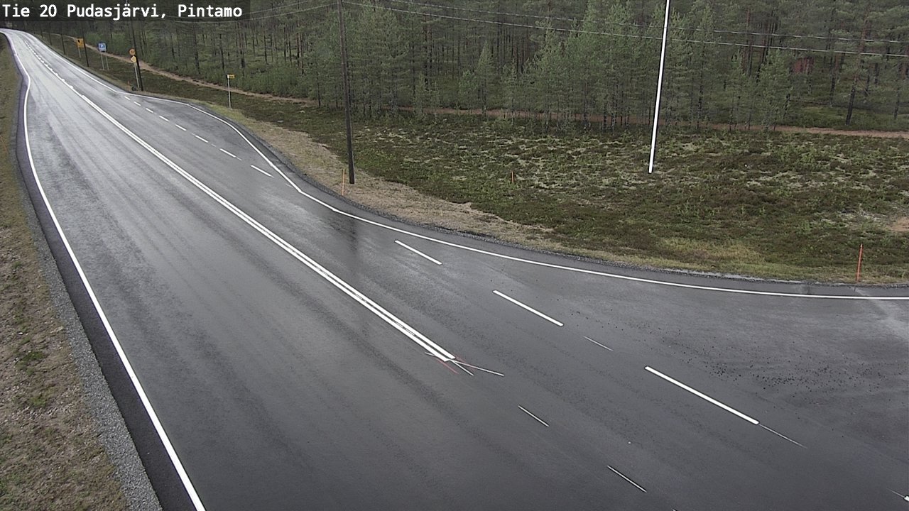 Kelikamerat Kuva Tie 20 Pudasjärvi, Pintamo, Pudasjärvi, Pohjois-Pohjanmaa