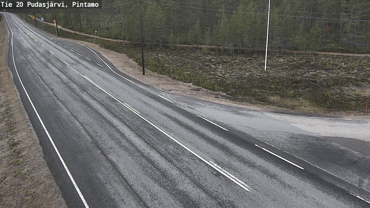Kelikamerat Kuva Tie 20 Pudasjärvi, Pintamo, Pudasjärvi, Pohjois-Pohjanmaa