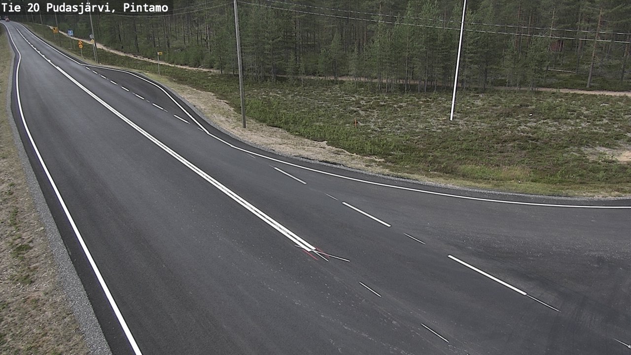 Kelikamerat Kuva Tie 20 Pudasjärvi, Pintamo, Pudasjärvi, Pohjois-Pohjanmaa