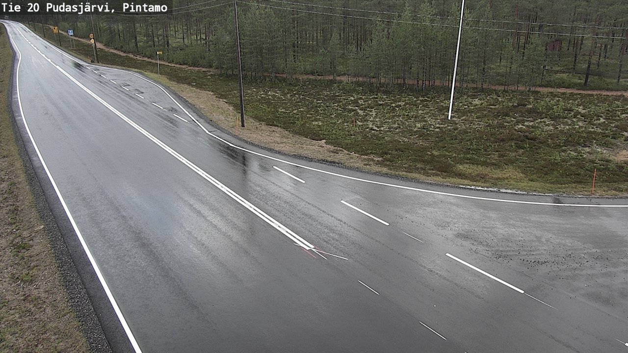 Kelikamerat Kuva Tie 20 Pudasjärvi, Pintamo, Pudasjärvi, Pohjois-Pohjanmaa
