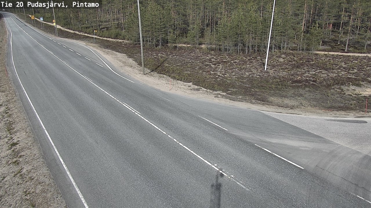 Kelikamerat Kuva Tie 20 Pudasjärvi, Pintamo, Pudasjärvi, Pohjois-Pohjanmaa