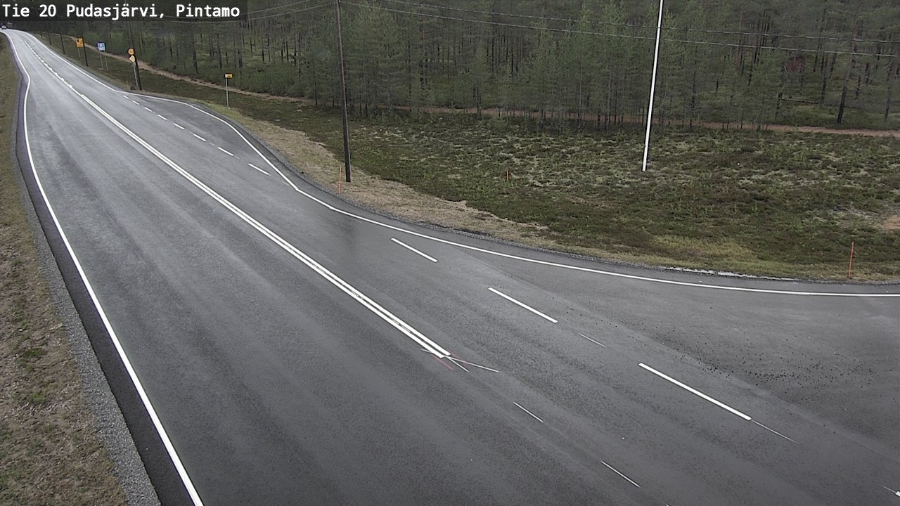 Kelikamerat Kuva Tie 20 Pudasjärvi, Pintamo, Pudasjärvi, Pohjois-Pohjanmaa