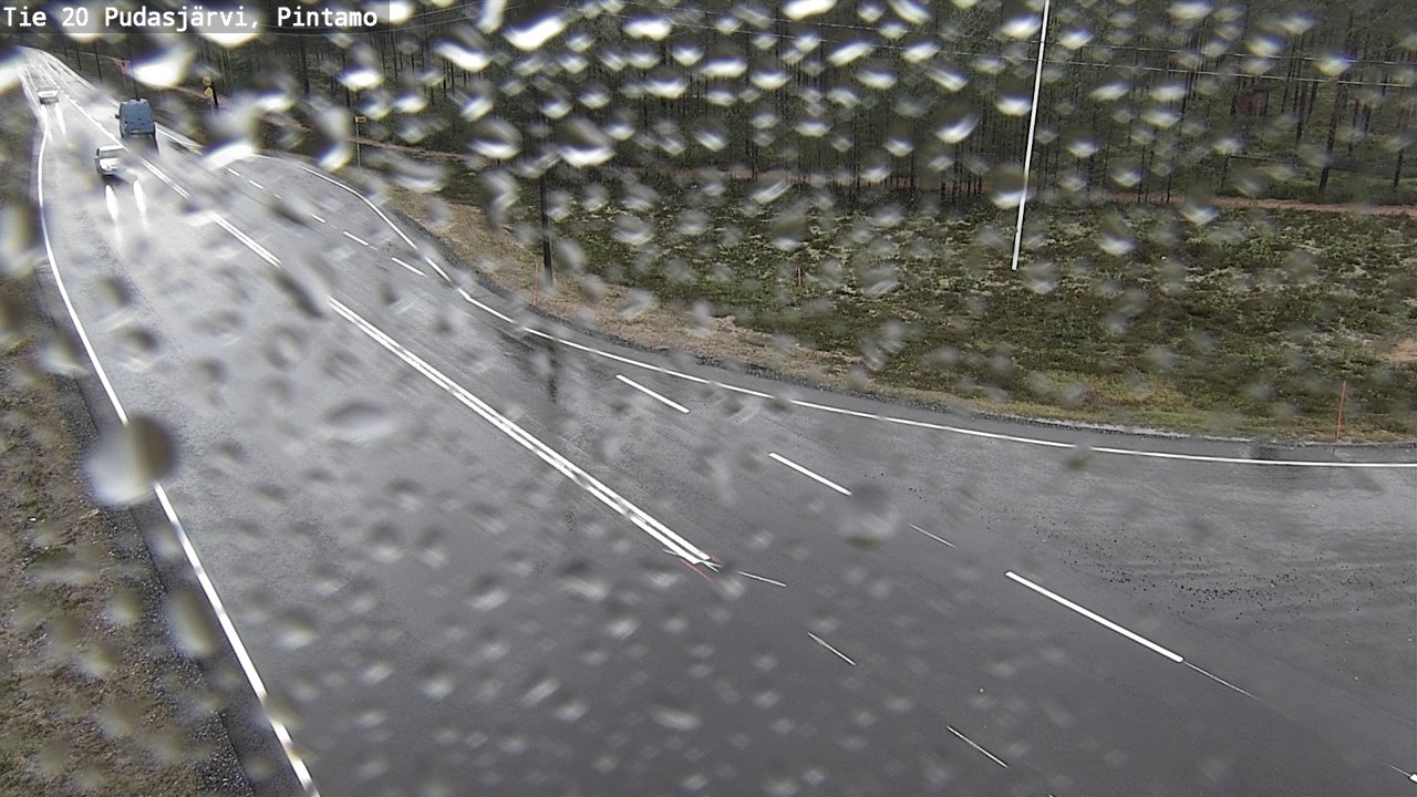 Weather Camera Image Väg 20 Pudasjärvi, Pintamo, Pudasjärvi, Pohjois-Pohjanmaa
