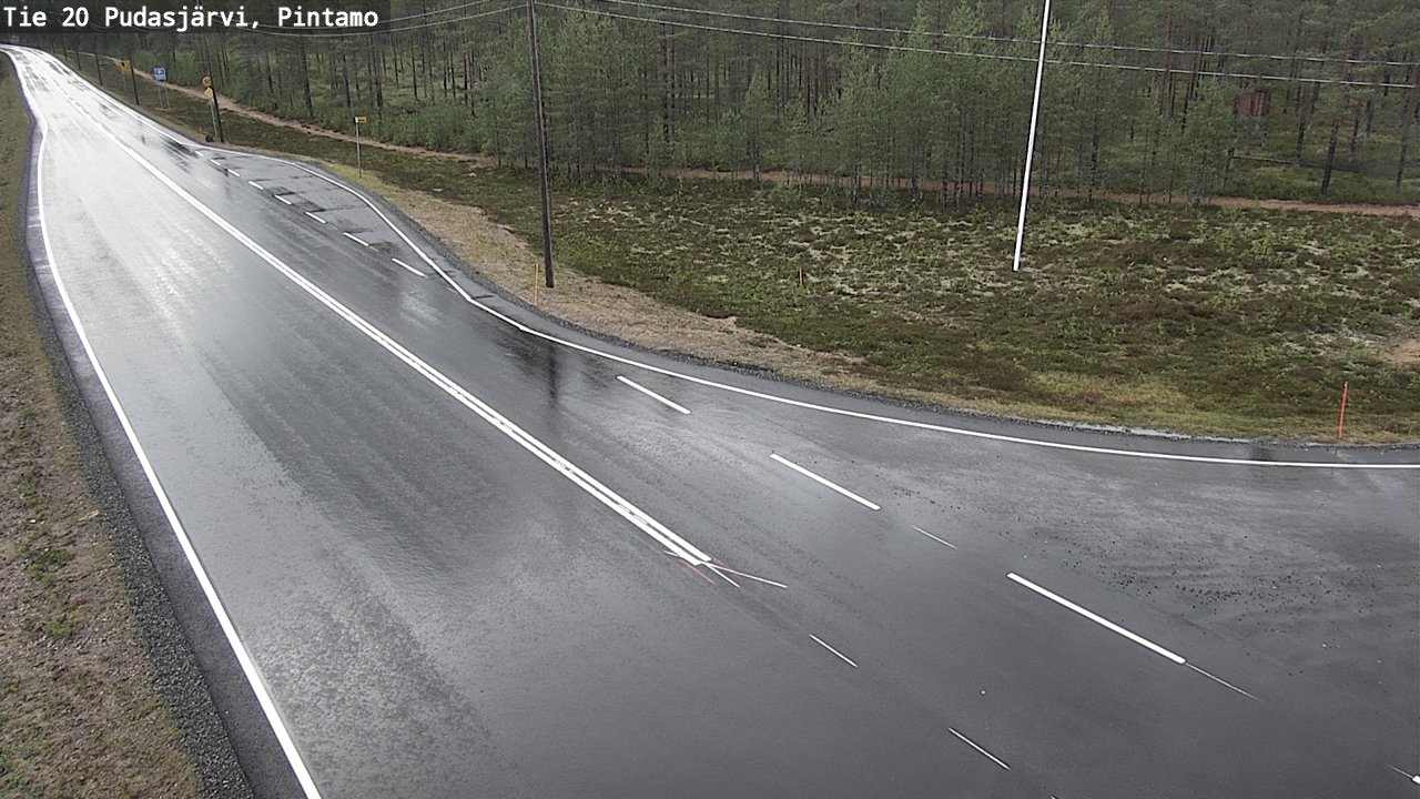 Kelikamerat Kuva Tie 20 Pudasjärvi, Pintamo, Pudasjärvi, Pohjois-Pohjanmaa